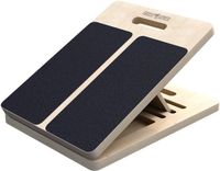 Gorilla Sports Calf Stretcher - Wedges - Squat Block - Stretch board - Hout