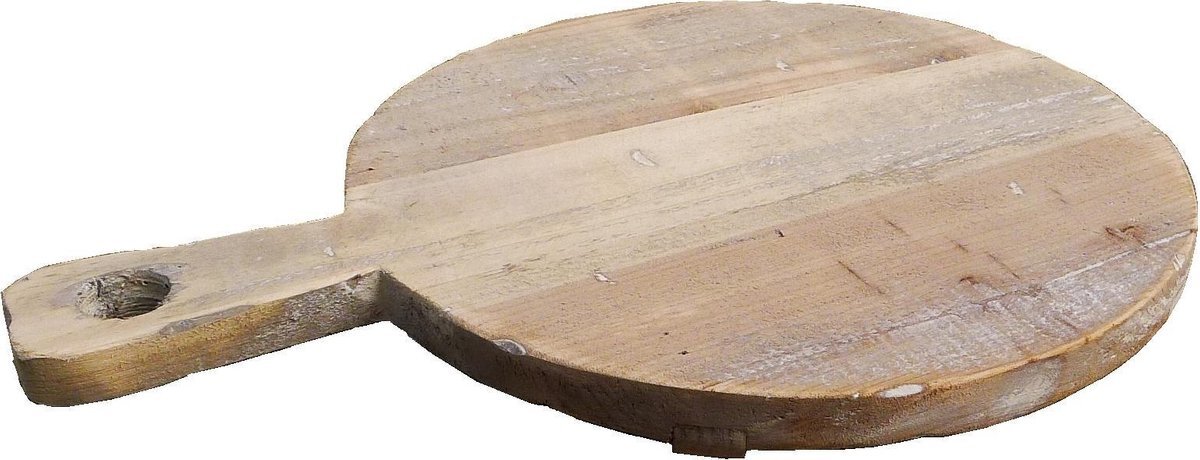 GerichteKeuze Houten snijplank rond 33cm bruine houtensnijplank |