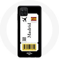 Maniacase Etui voor Samsung Galaxy A12 Air ticket Madrid