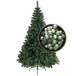 Bellatio Decorations kerstboom H120 cm - met kerstballen mintgroen