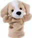 Heunec Pluche honden handpop - 25 cm - Beige