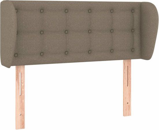 vidaXL Hoofdbord Stof Taupe 93x23x78/88 cm