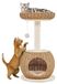 Merkloos Krabpaal Klimboom 75 cm Sisal Beige Met Kattenhol en Kattenmand