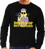 Bellatio Decorations Shoppartners Bv Fout Paas sweater zwart donder op met je Pasen voor heren - Pasen trui L