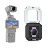NEEWER Variabel ND-filter, compatibel met DJI Osmo Pocket 4, 3 & Creator Combo, magnetisch, meerlaags gecoat ND64-512, incl. schermbeschermer en etui