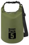 Sac sec - Étanche - 10 L - Fermeture par enroulement - Vert militaire