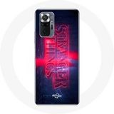 Maniacase Hoesje voor Xiaomi Redmi Note 10 Pro Stranger Things Logo Transparant Seizoen 4 Trailer 2022