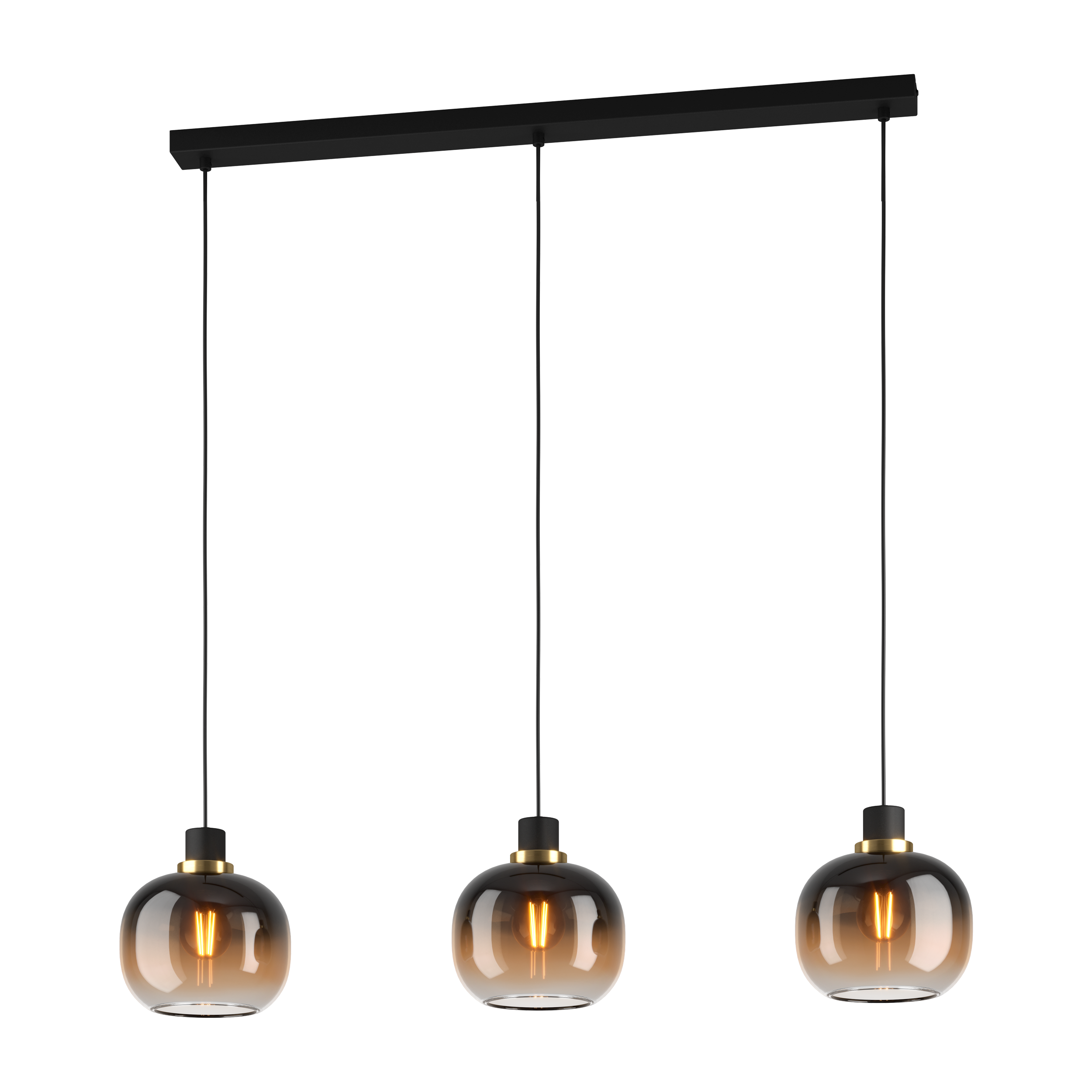 EGLO Oilella Hanglamp - Zwart - E27 - 110cm