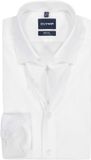 OLYMP Level 5 body fit overhemd (tattoo proof) - Chemise de costume - twill opaque - blanc - Facile à repasser - Taille du col : 44 (Taille UE : XL)