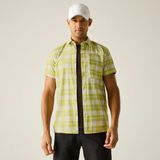 REGATTA Heren anti-insect reisshirt met korte mouwen XXL Geel Polyester/Elastaan