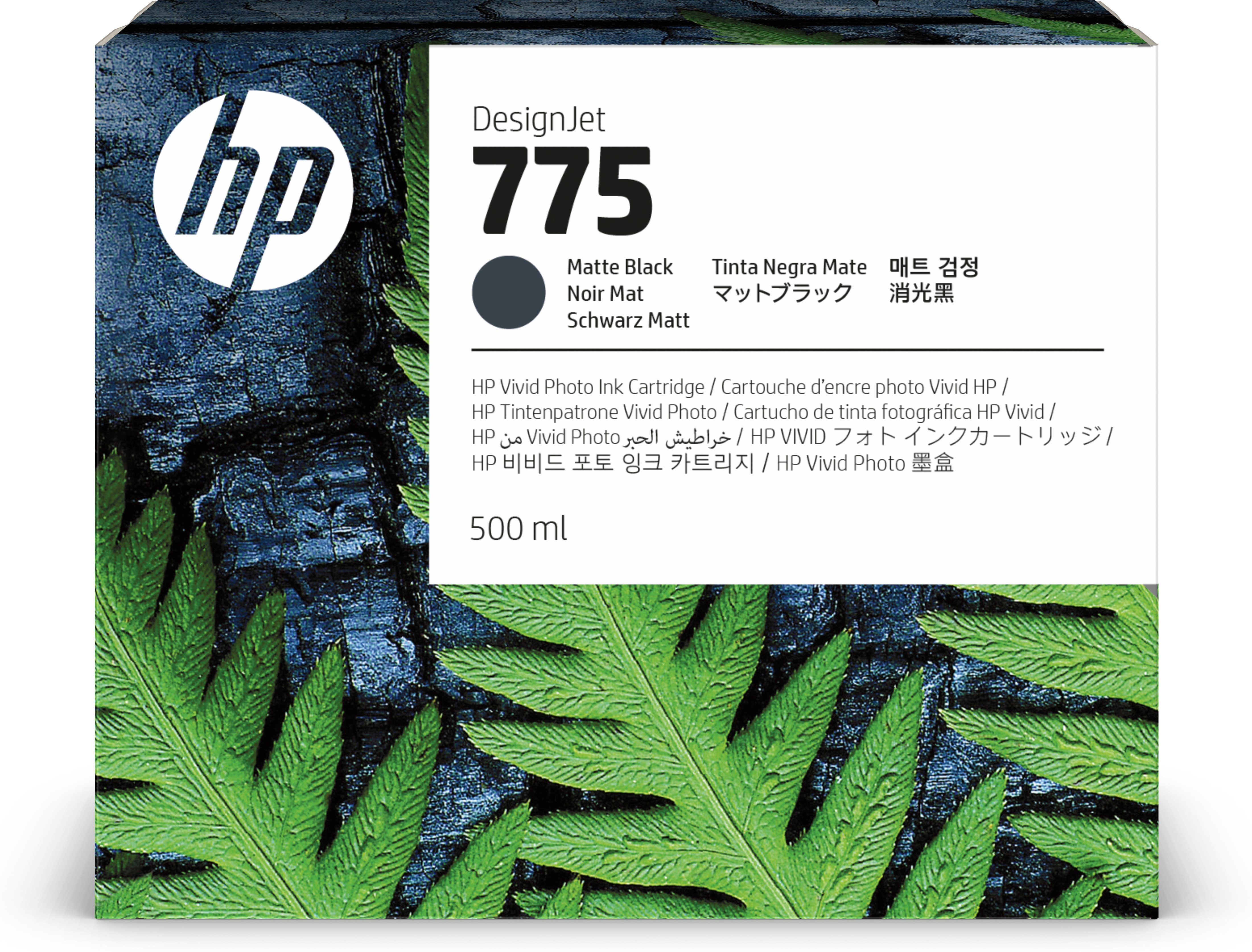 HP   775 500 ml matzwarte inktcartridge