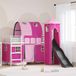 vidaXL Bunkbed voor kinderen Effen Wit en Roze 100 x 190 cm Metaal