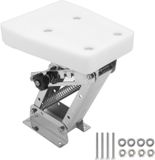 TOOSOAR Support de moteur hors-bord réglable inox 20 cv blanc