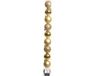 Decoris Boules de Noël Plastique Or 6cm Luxe Glitter Set Sapin de Noël