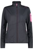 CMP Damesfleece XL Antraciet/Roze Polyester Lente/Zomer 2023