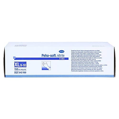 Paul Hartmann AG Peha Soft Nitrile Fino Unsteriel Poedervrij Maat XL, 150 St, Blauw