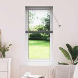 Syfax Venetiaanse jaloezie Donkergrijs 130 x 55 cm 25 mm Aluminium