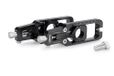 Puig 22204N kettingspanner; nauwkeurig en sportief design; van geanodiseerd bewerkt aluminium; eenvoudige instelling met zichtbare markeringen; perfecte esthetische integratie in de swingarm, zwart