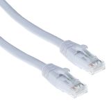 ACT Witte 10,00 meter U/UTP CAT6A patchkabel snagless met RJ45 connectoren IB6310