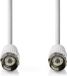 Nedis Câble satellite et antenne - F-Male - F-Male - Blanc - 2,00 m