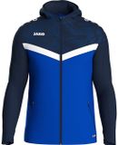 Jako Iconic Jas Met Kap Kinderen - Royal / Marine | Maat: 140
