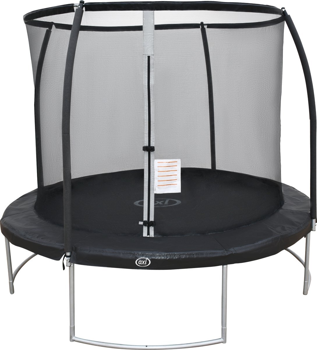 AXI Boston Trampoline met veiligheidsnet Ø 244 cm Zwart - Inground - Onground op palen - Rond 8ft