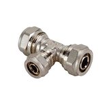 Dipra 124304 meerlaagse compressieaansluiting, gereduceerde T-stuk, diameter 20-16-20 mm