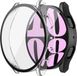 Strap-it Hard case hoesje met glas - geschikt voor Samsung Galaxy Watch 6 40mm - transparante hoes met screen protector