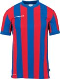 Uhlsport Chemise Stripe 2.0 Manches Courtes Homme - Royal / Rood | Taille : XL