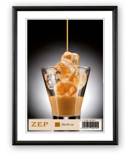 Zep AL1B15 Fotolijst - 20.7 x 25.7 cm - Zwart/Wit