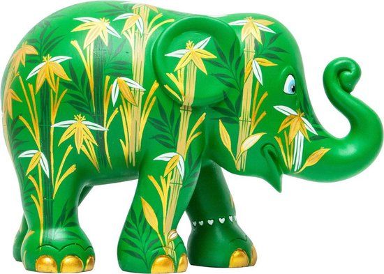 Elephant Parade BAMBOO FOREST Olifantenstandbeeld - 15 cm - Polyresin - Multi