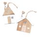 Mopec NW40 Set van 2 houten hangers in huis, bruin, 10 x 15,8 x 0,4 cm