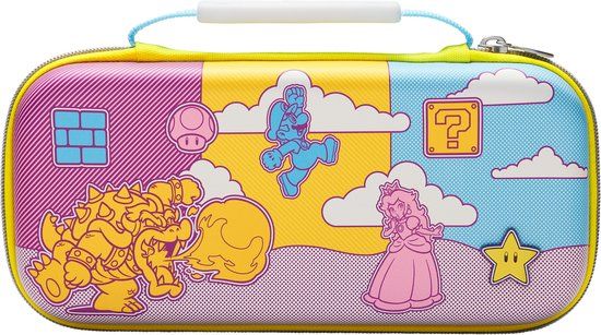 PowerA Beschermhoes voor Nintendo Switch - OLED model/ Nintendo Switch Lite Case - Mushroom Kingdom Pop Art - Meerkleurig