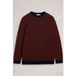 White Stuff Jacqaurd Crew Orange Multi Taille: XXL