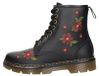 Dr. Martens Aprile Floral Veterschoenen Hoog - zwart - Maat 42