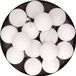 Cosy&Trendy 12x White Plastic Christmas Balls 6 cm - Matte/Glossy - Unbreakable Plastic Christmas Balls - White Christmas Tree Decoration
