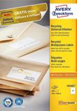Avery LR3483 Rectangular Permanent White 400 piece(s)