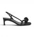 Rotate Sandales à nœud en satin noir femme 37