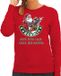 Bellatio Decorations Foute Kerst sweater / kersttrui Rambo but you can call me Santa rood voor dames - Kerstkleding / Christmas outfit S
