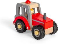 Bigjigs Houten Rode Tractor