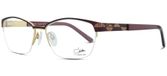 Cazal Lunettes De Vue Unisexe Rouge Oeil De Chat 55mm