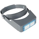 Bril vergrootglas op kop HD-lens met 4 verwisselbare lenzen voor sieraden, horloges, handwerk reparatie (A)