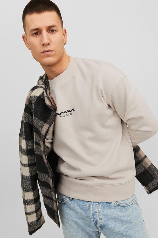 Vesterbro Trui Mannen - Beige - Maat S