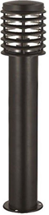 Bse Tuinverlichting / Buitenverlichting / Vloerlamp / Staande Lamp Rond Mat Zwart 80x15cm Modern RVS/PC E27 IP44
