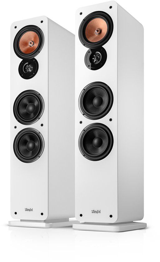 Teufel ULTIMA 40 Mk4 - Allround hifi stereo vloerstaande speakers - 3-kanaals systeem - Kevlar midrange driver - wit
