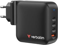 Verbatim Mini Gan 165W Wandlader 3X Usb-C Pd 1X Usb-A