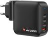 Verbatim Mini Gan 165W Wandlader 3X Usb-C Pd 1X Usb-A