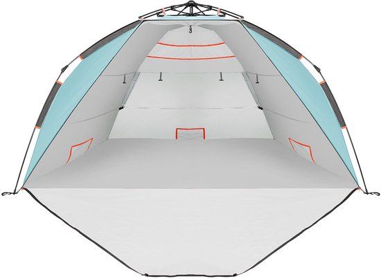 ACTIVE ERA Luxe Strandtent - 4 persoons - Blauw - UPF 50+