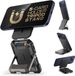 SUPCASE MagFlip Magnetic Wallet Stand | Magnetische Kaarthouder / Pasjeshouder | Compatibel met MagSafe | Portemonnee voor 5 Pasjes | Portemonnee | Standaard | Carbon Zwart
