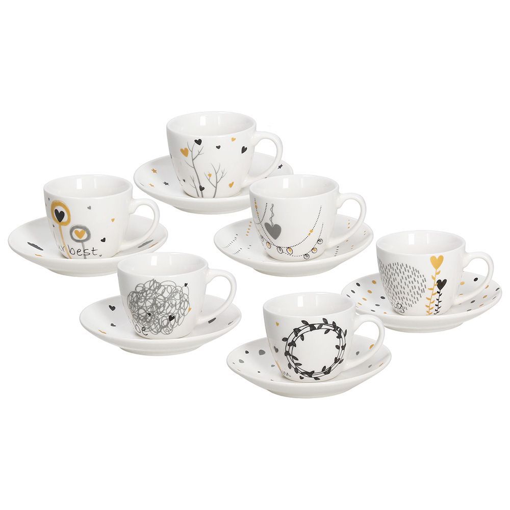 Tognana Goldy - Kopjes - Set - 6 stuks - Multi